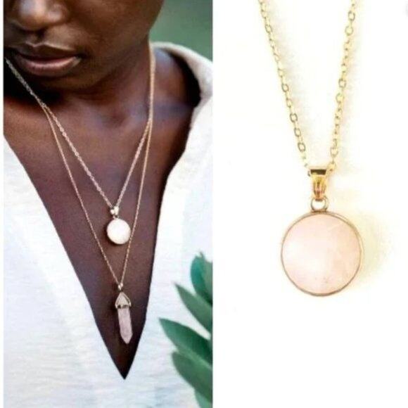 Sanctuary Project Rose Quartz Necklace NEW in package with Tags Clean smoke free - Picture 1 of 4